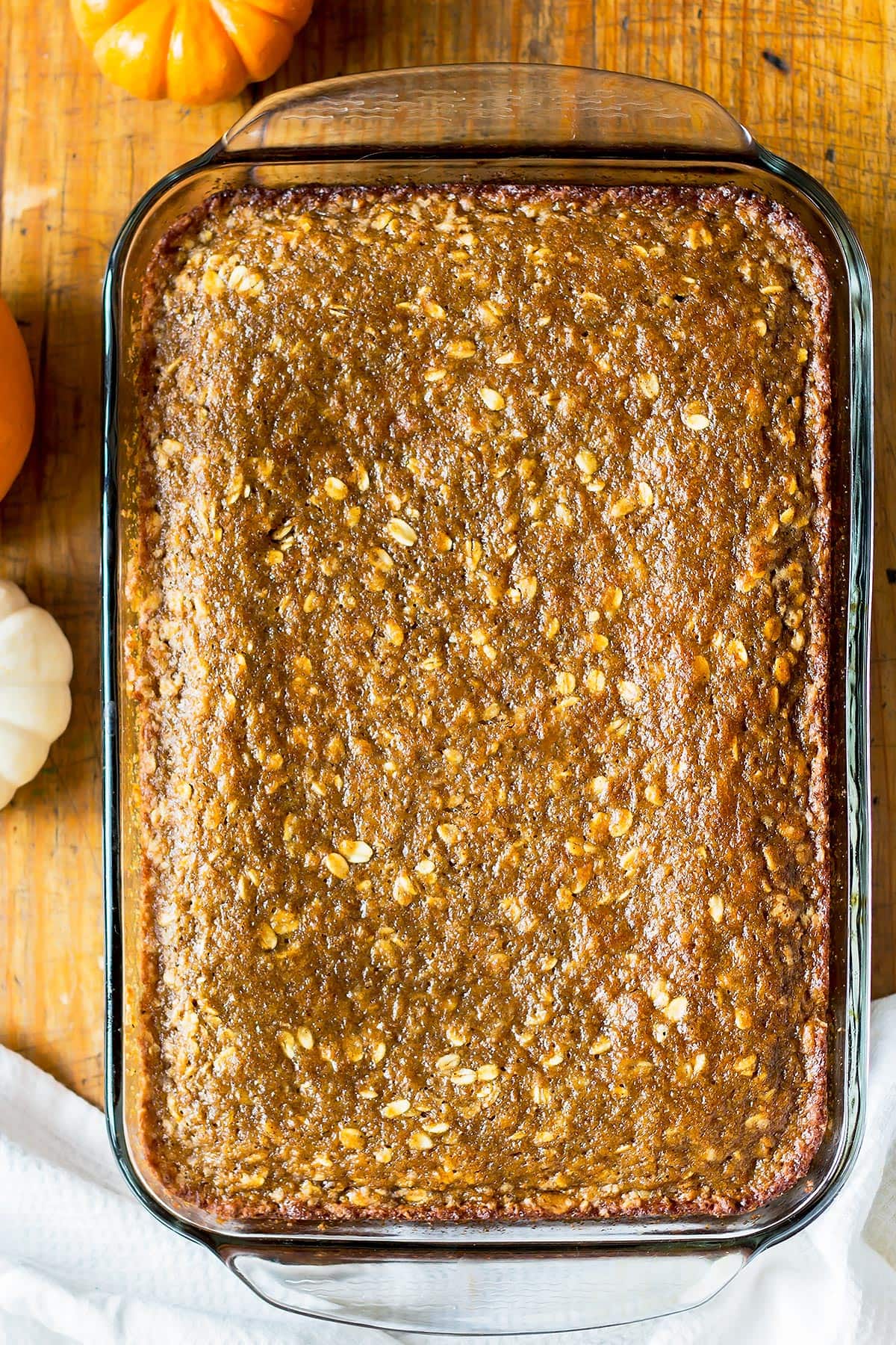 Healthy Pumpkin Squares Before Frosting