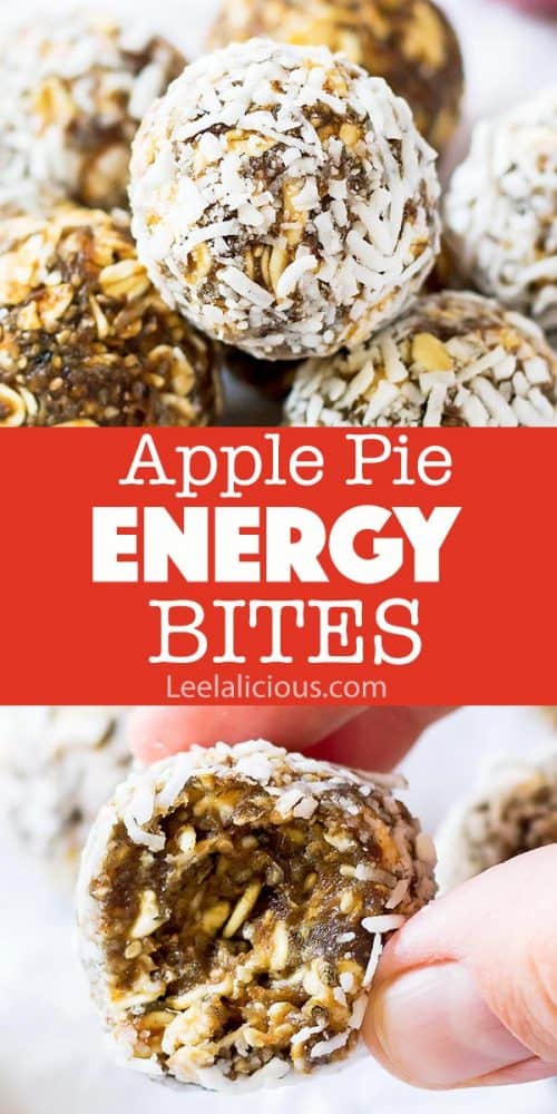 Apple Pie Energy Bites » LeelaLicious