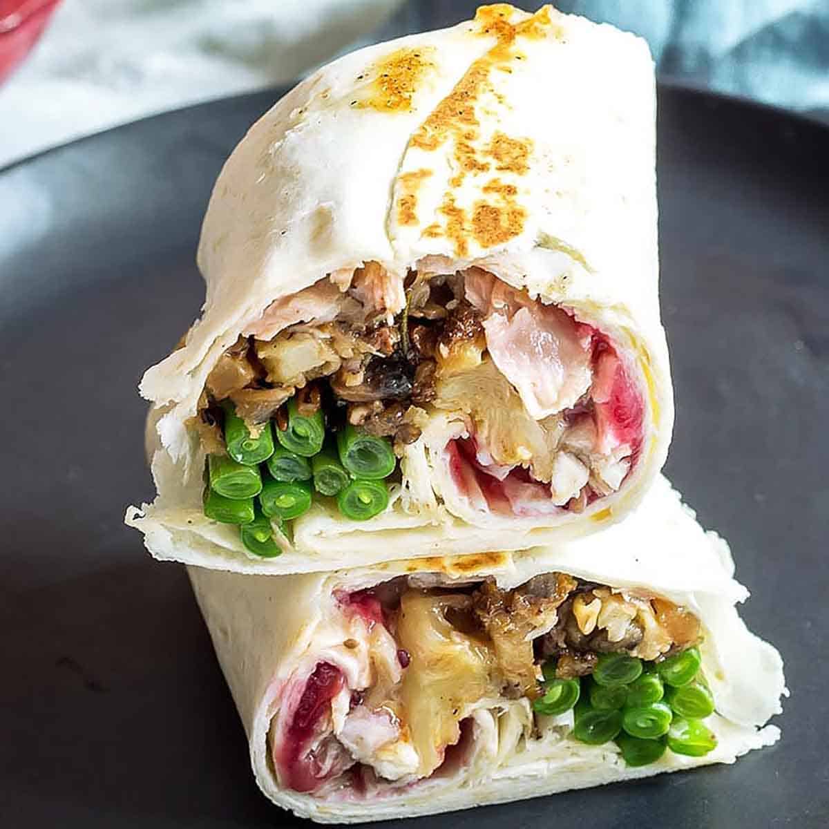 The Thanksgiving Burrito with Cranberry Apple Salsa