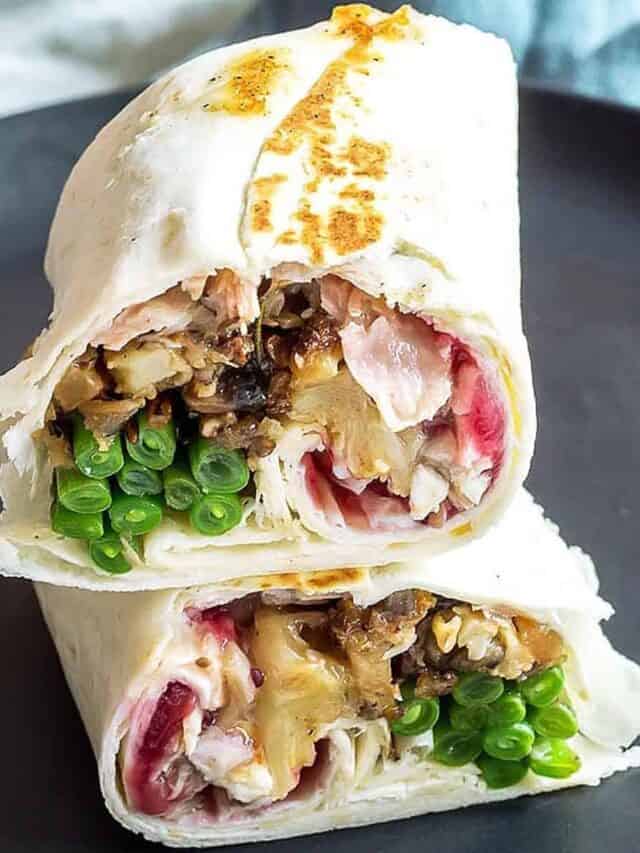 Repurpose Thanksgiving Leftovers into a yummy Burrito