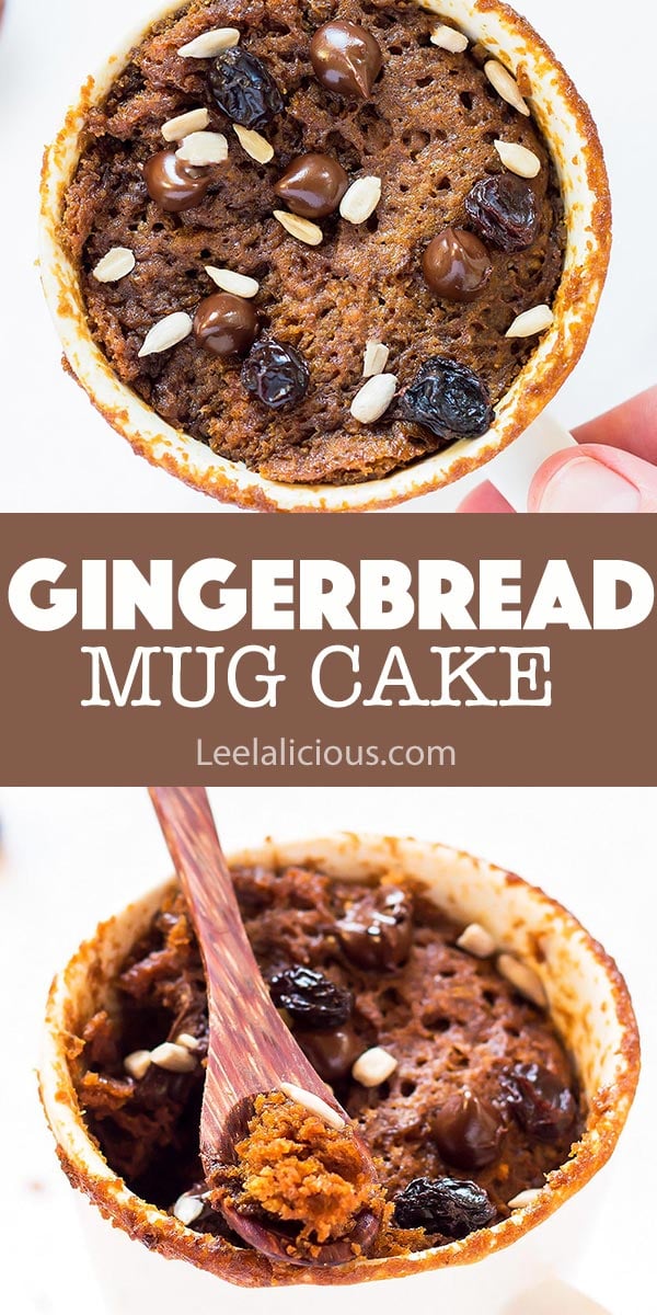 Gingerbread Mug Cake - gluten free, paleo » LeelaLicious