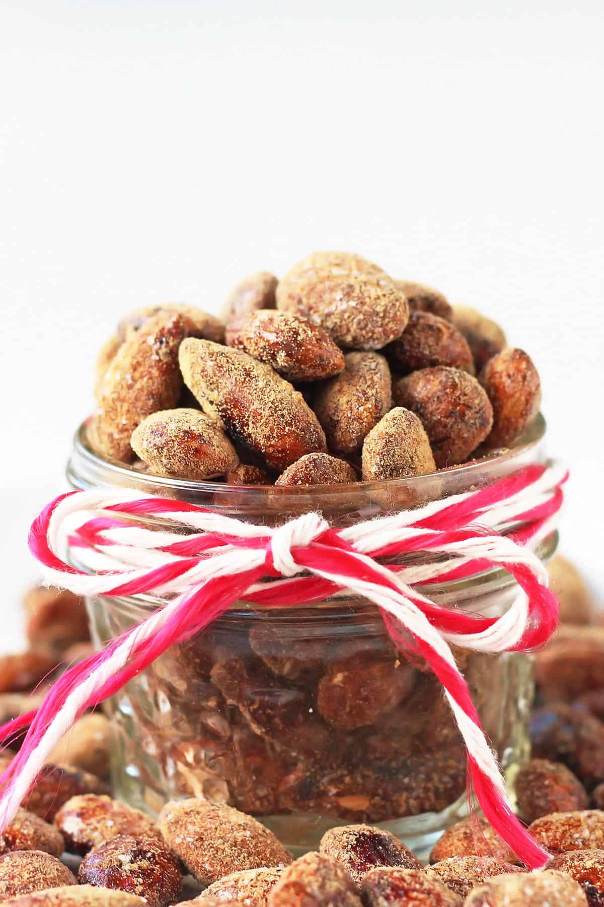 Spiced Honey Roasted Almonds in Jar