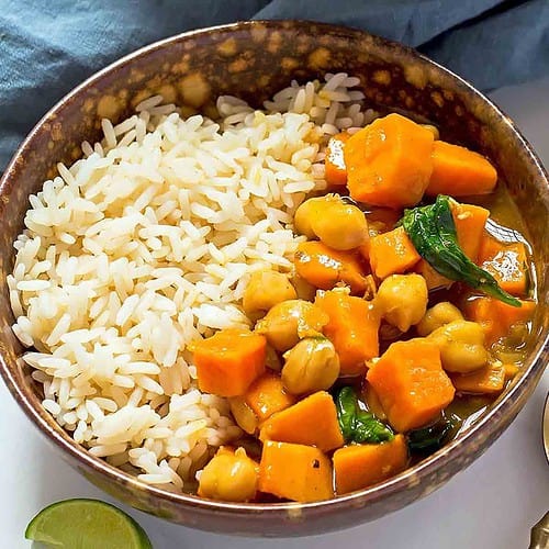 Sweet Potato and Chickpea Curry - Vegan