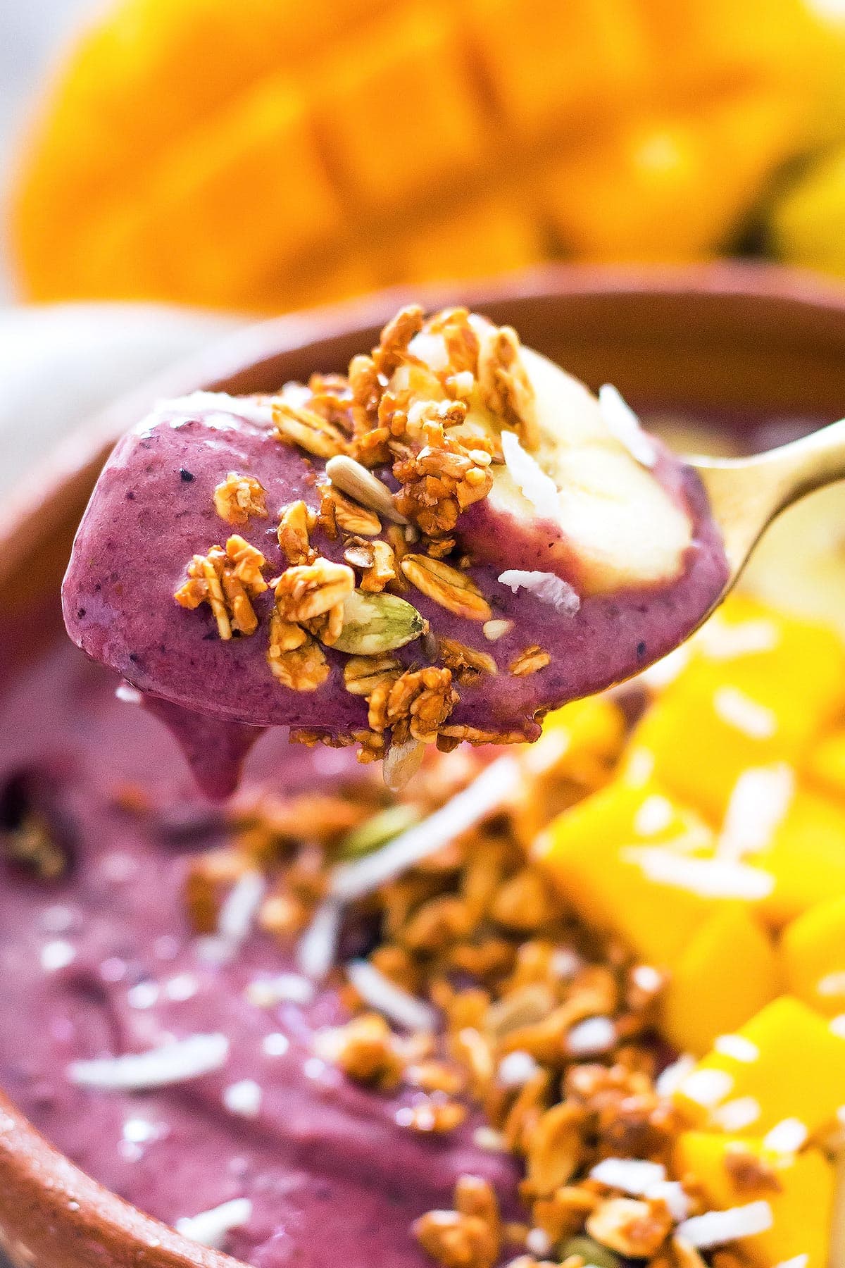 Spoonful of Frozen acai smoothie