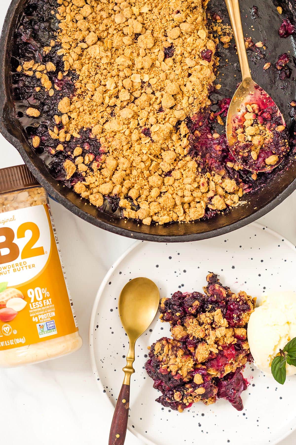 Berry Crumble with PB2