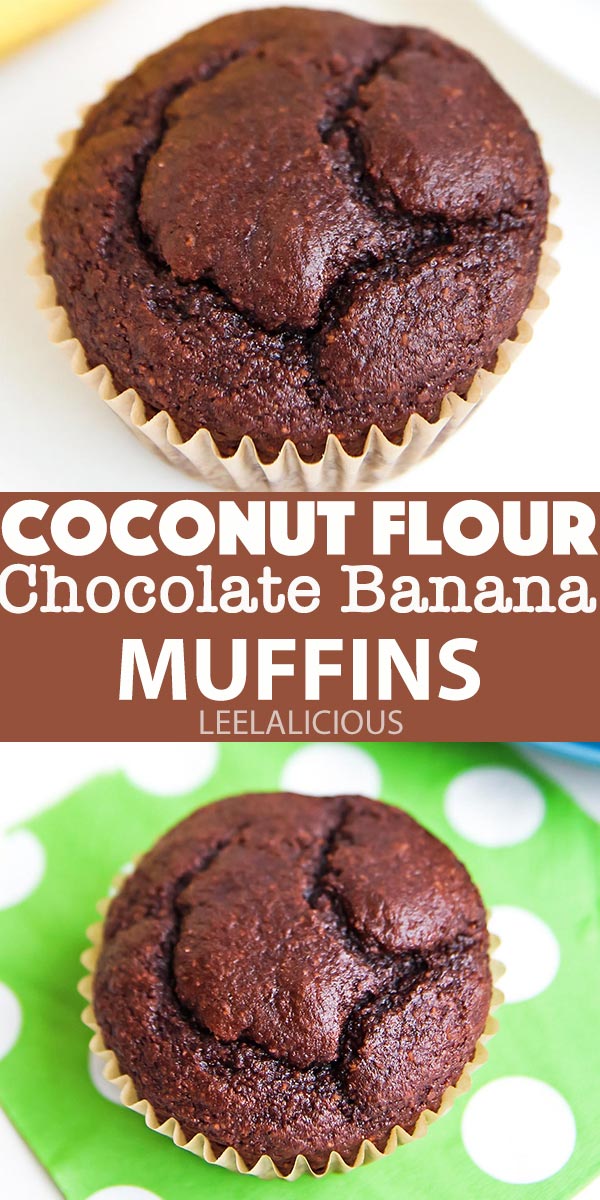 Chocolate Banana Muffins - gluten free, paleo