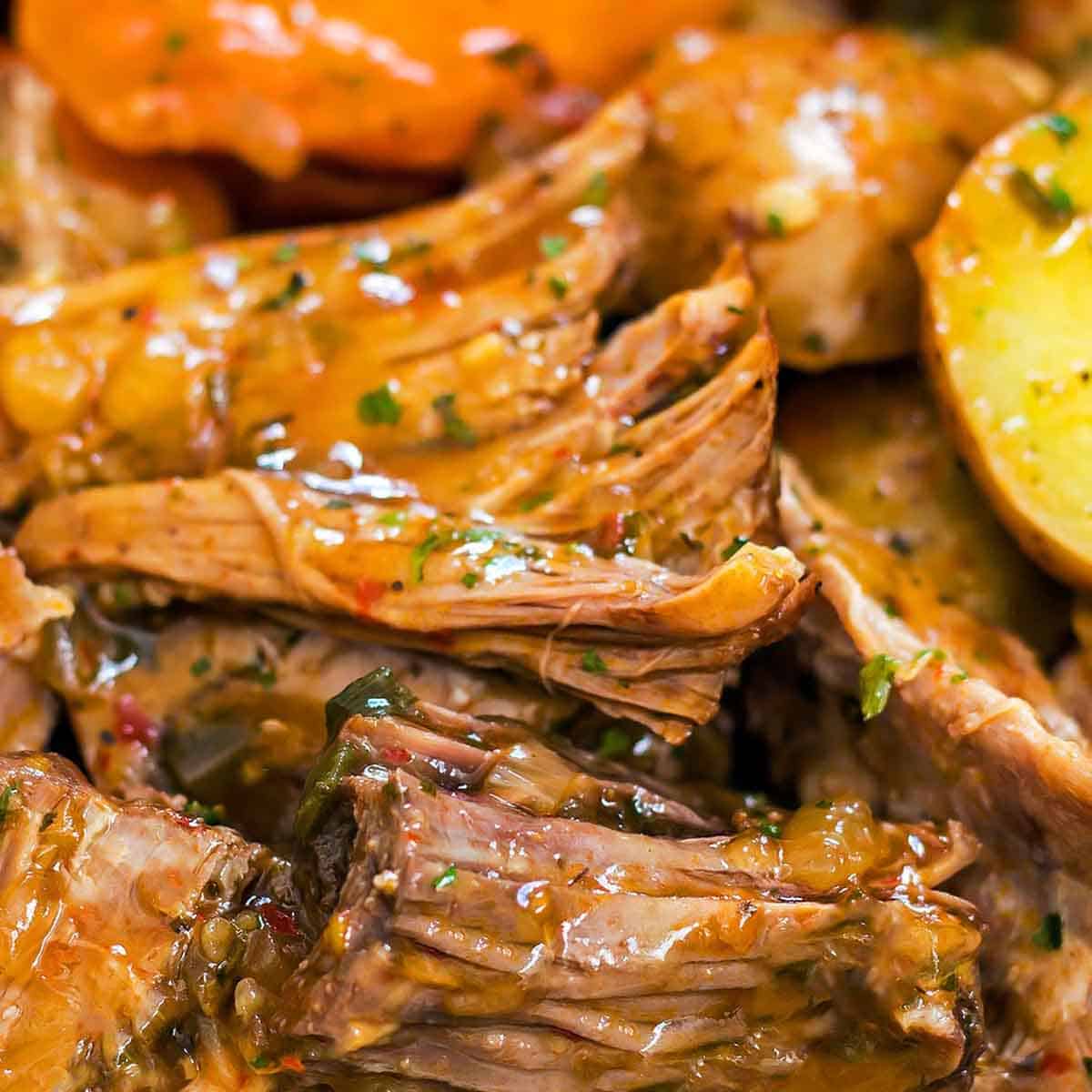 Slow Cooker Bottom Round Roast - Spirited and Then Some