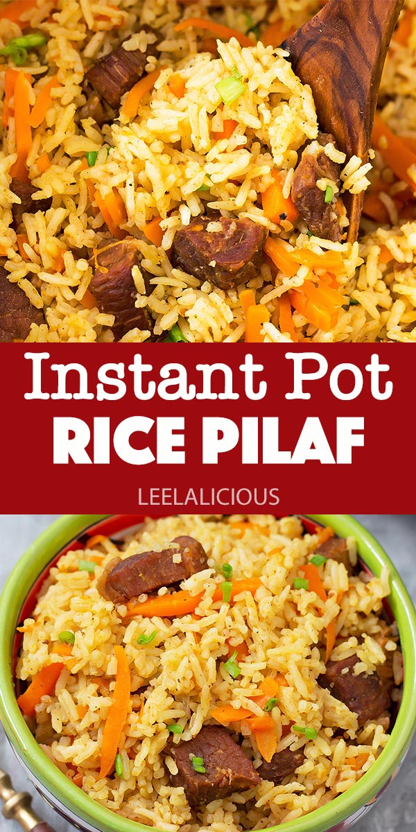 Instant Pot Rice Pilaf - Uzbek Beef Plov