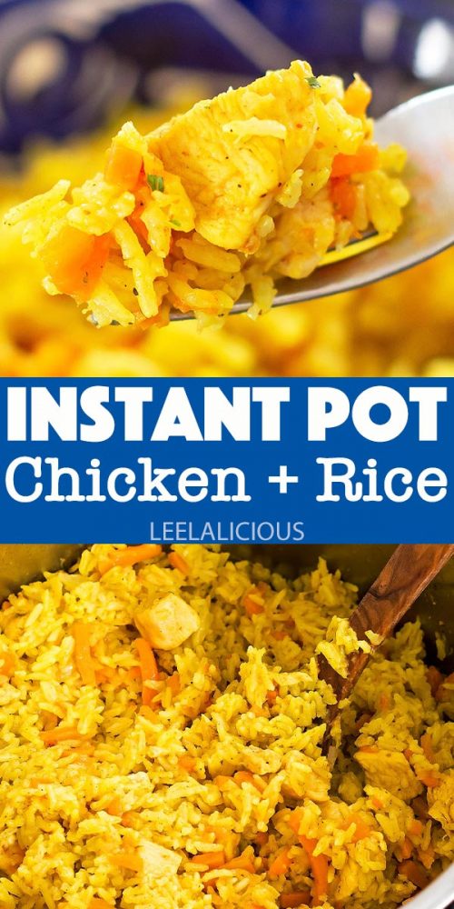 Instant Pot Chicken and Rice » LeelaLicious