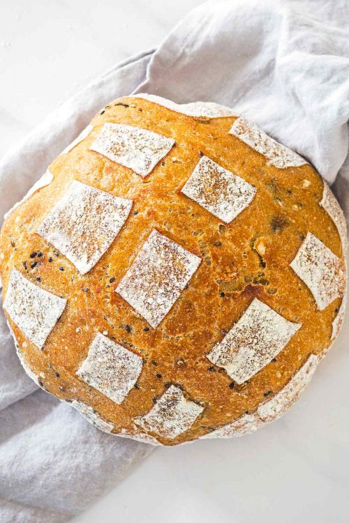 Rustic Sourdough Bread Recipe » LeelaLicious