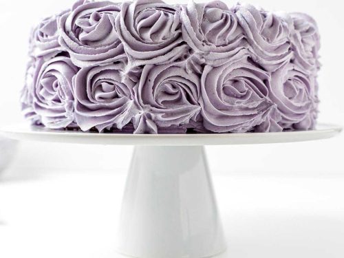 Purple Ombre Rose Cake | Forks In The Road