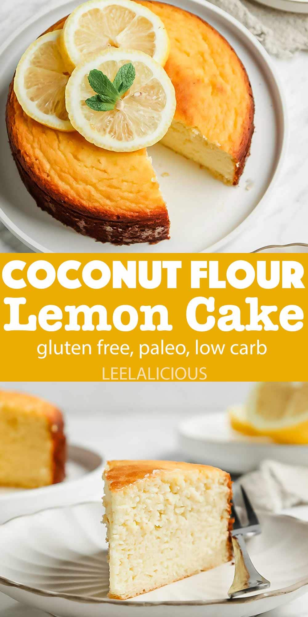 Coconut Flour Lemon Cake