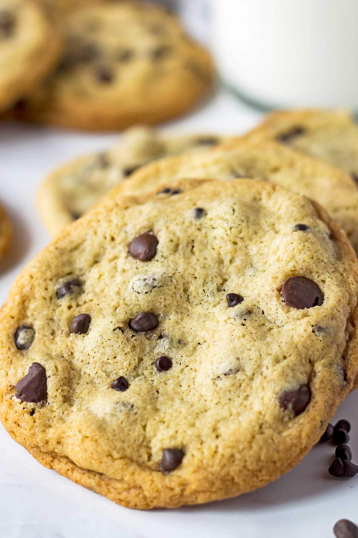 Best chocolate chip cookies with chocolate chips on top