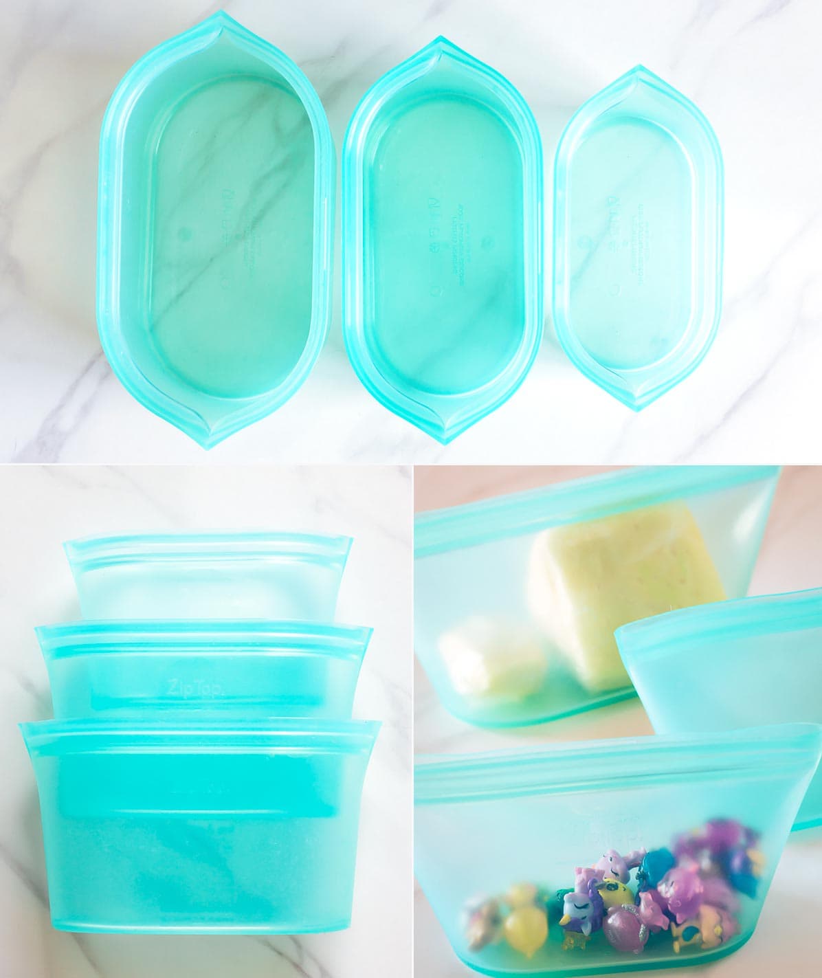 Zip Top dish containers in 3 sizes