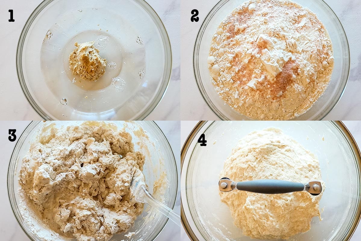 How to make easy sourdough bread dough in 4 steps