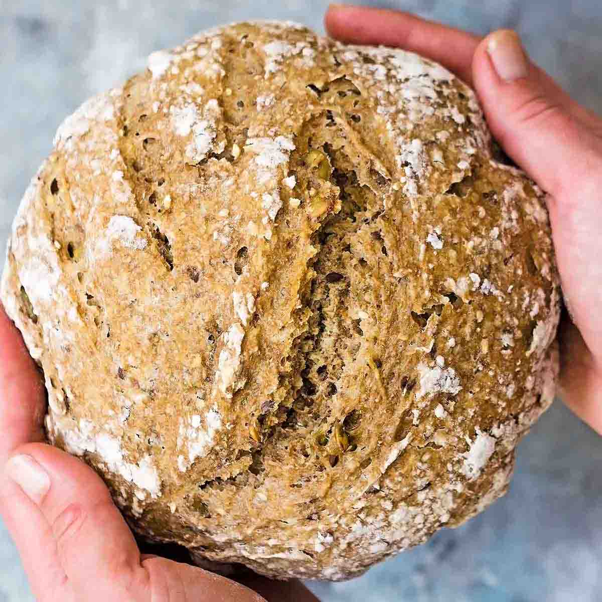 No Knead Sourdough Bread - easy, without Dutch oven » LeelaLicious