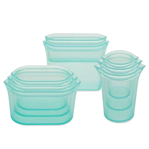 Ziptop silicone storage containers
