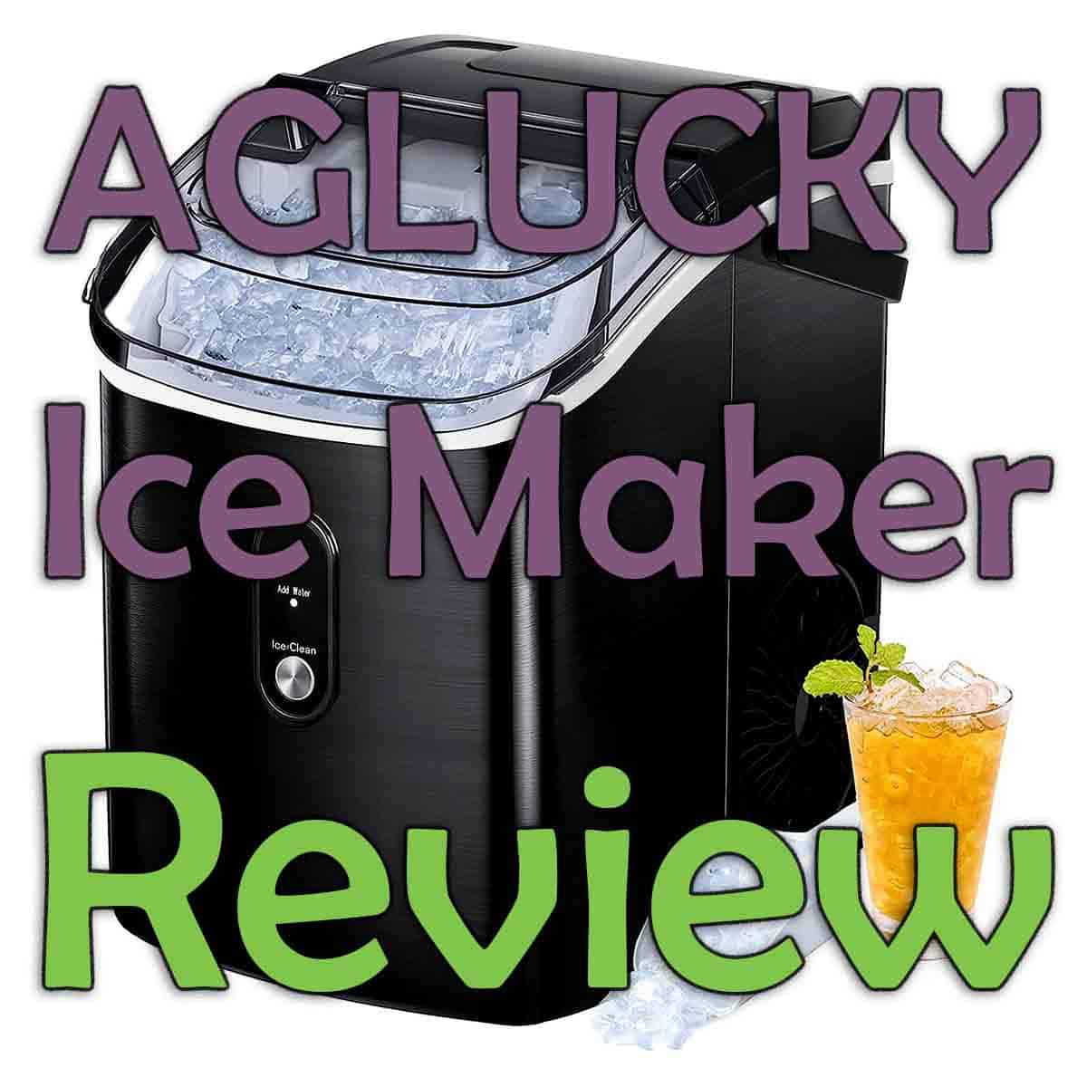 AGLUCKY Nugget Ice Maker Countertop, Portable Pebble Ice Maker