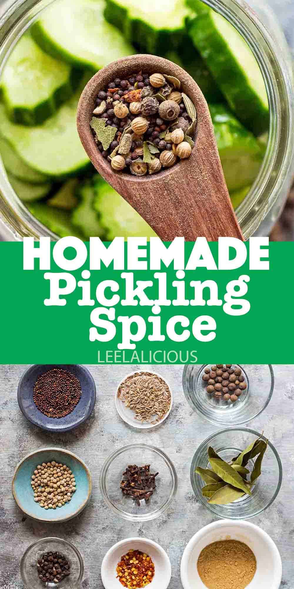 Ingredients to make homemade pickling spice