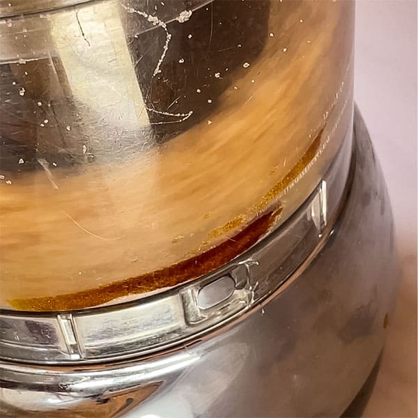 sugar and molasses pulsing in food processor to combine