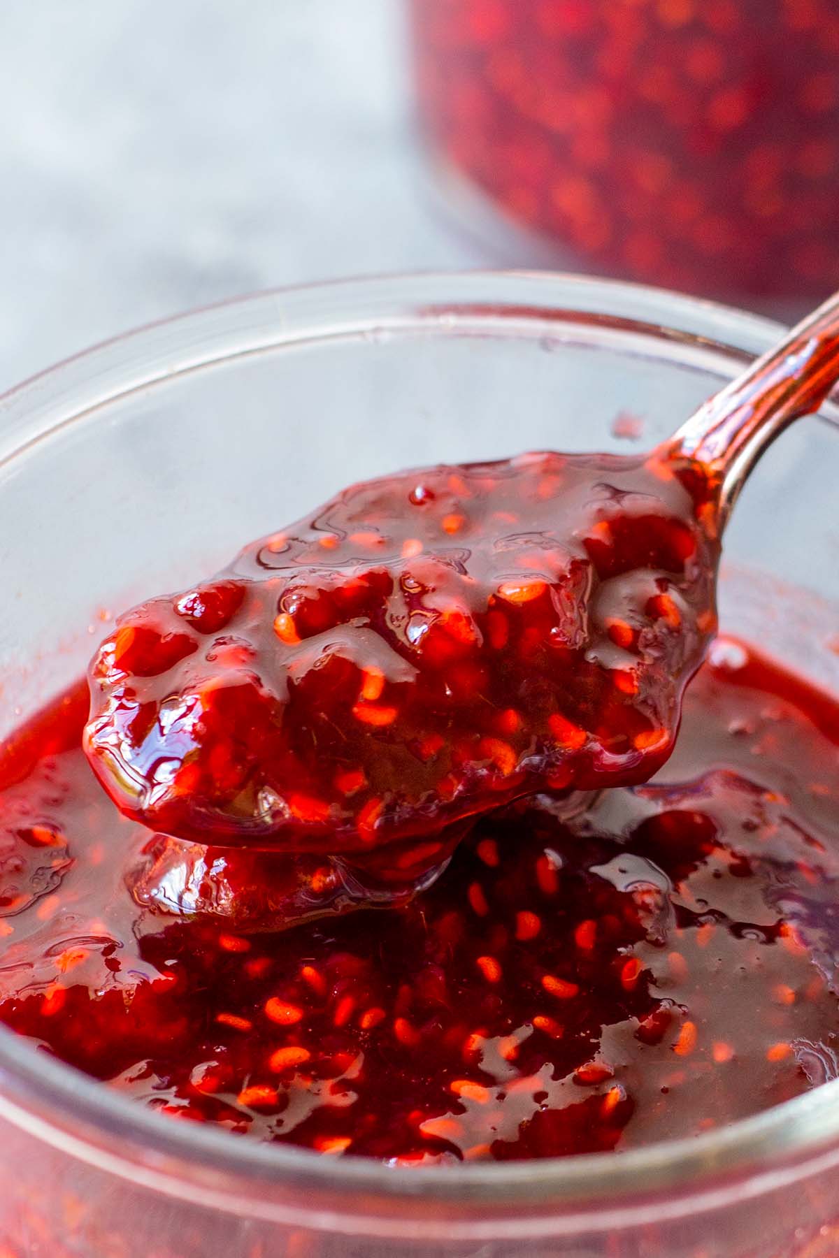 spoonful of raspberry jam