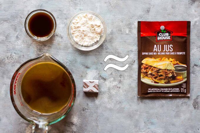 au jus packet and alternative ingredients 