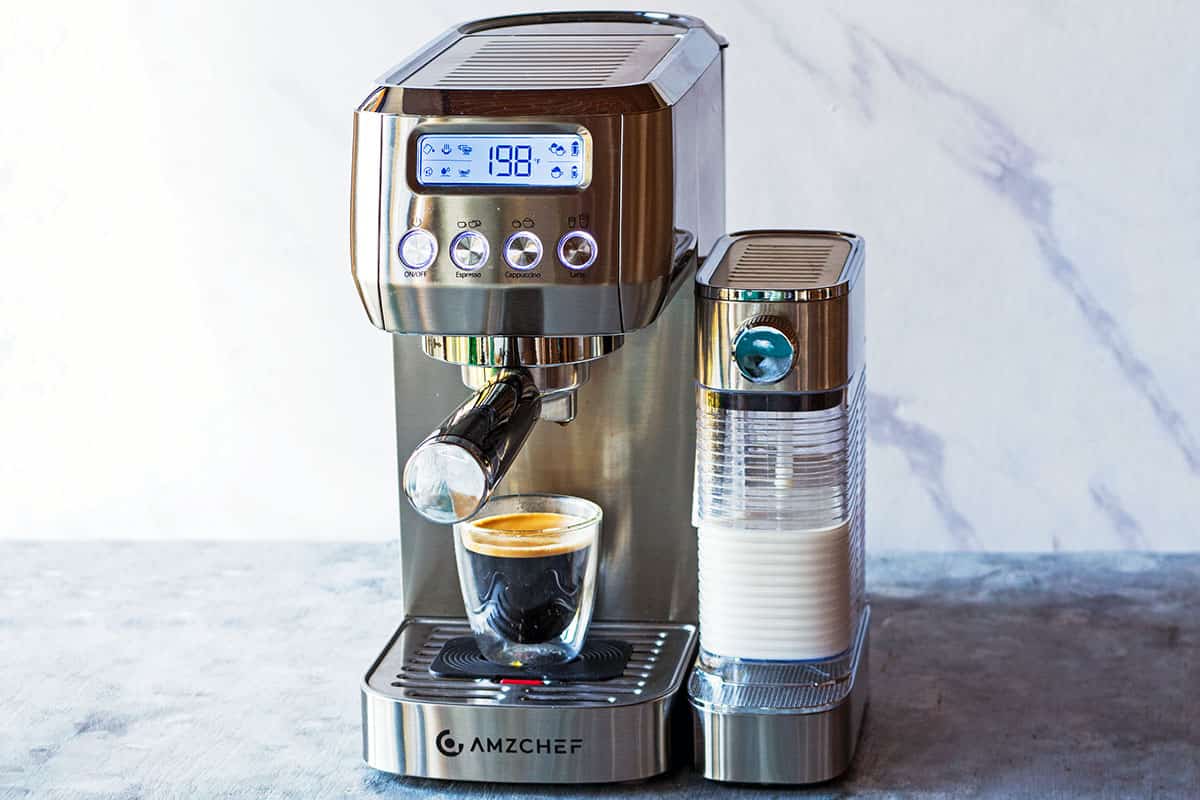 AMZchef espresso machine with americano shot